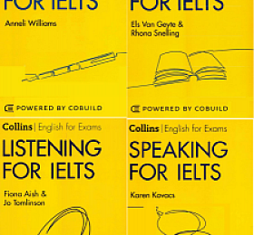 Collins for IELTS 听说读写4本 其中听力 口语含音频 Collins english for exams