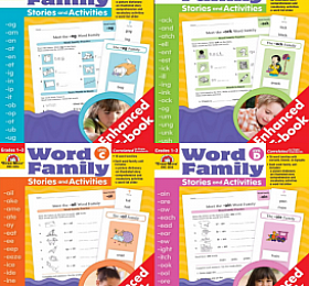 Evan-Moor word family A B C D全4册