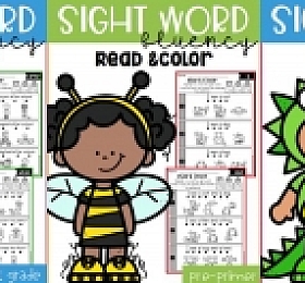 Sight Word Fluency Read and Color 三册 高清PDF下载