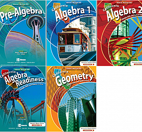 California Mathematics Algebra/Geometry 加州数学 中学阶段 高清PDF