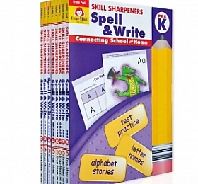 Evan-Moor Skill Sharpeners Spell and Write PK-G6 全套8册