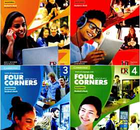 Four Corners 1-4级别第二版 学生书 练习册 音频 视频