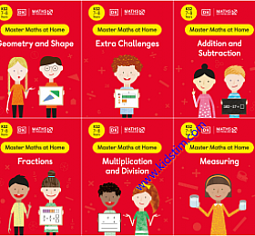 DK Master Maths at Home 7-8years 2022新版 高清PDF (6books)