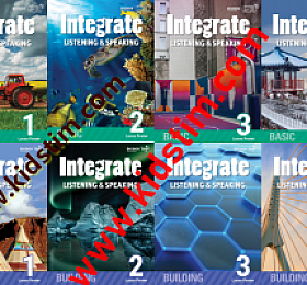 integrate listening speaking 1-4 basic+building 共8册 高清PDF