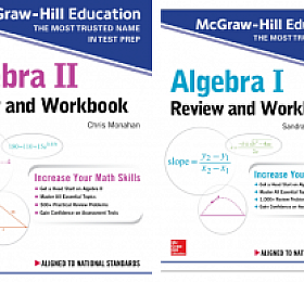 McGraw-Hill Education Algebra I-II Review and Workbook 共两册