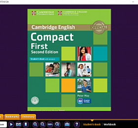 compact first 第二版 白板软件 送pdf sb+tb+wb+音频+测试 FCE教材
