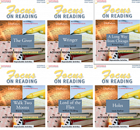 Saddleback’s Focus on Reading Study Guides 含25册PDF+24配套小说