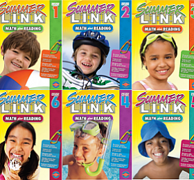 Summer Link Math Plus Reading K-6 共7册