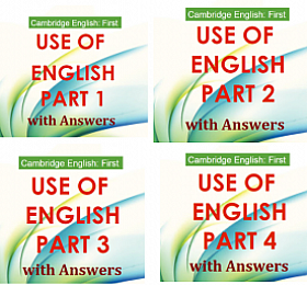 FCE USE OF ENGLISH  PART1-4 共4册 FCE 4套真题
