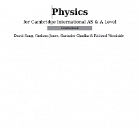 Cambridge International AS  A Level Physics Coursebook 剑桥物理备考教材