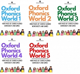 oxford phonics world 1-5册 自然拼读练习纸
