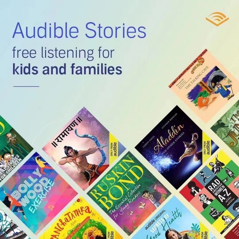 Audible stories 有声书 180个音频我的小孩的成长分享
