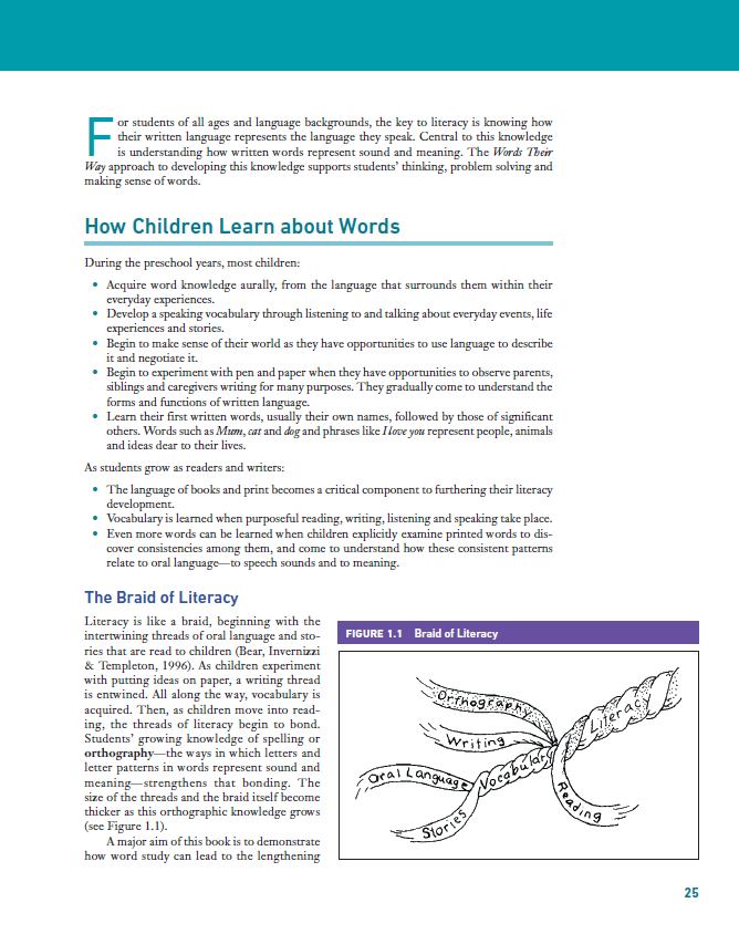 Words their way word study for phonics vocabulary and spelling